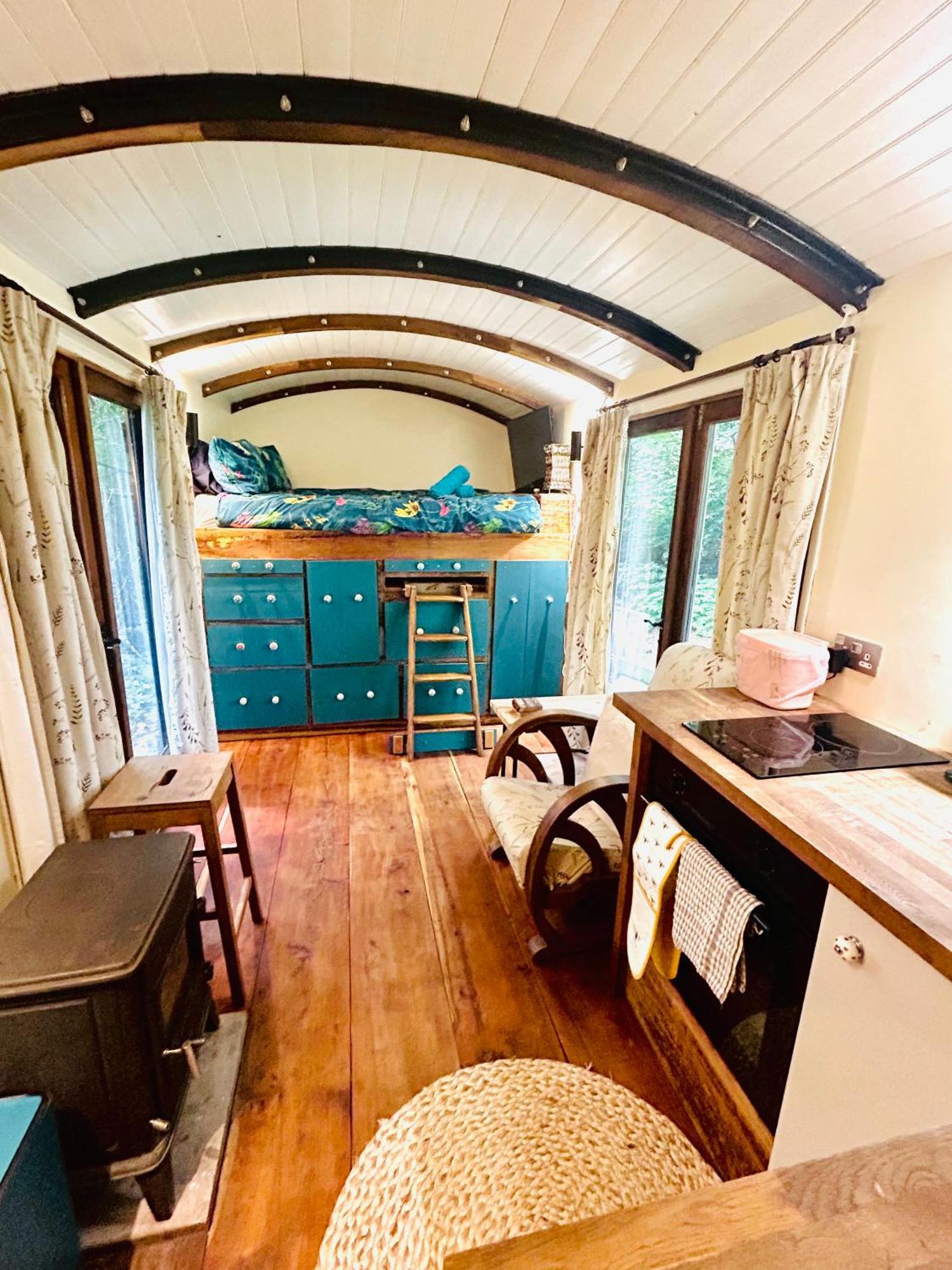 GlasburyThe Railway Carriage - Blue别墅 外观 照片